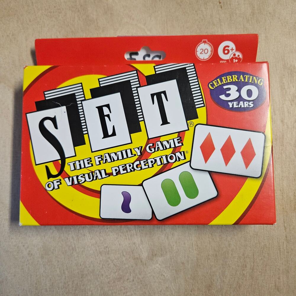 SET Family Game of Visual Perception 30th Anniversary Edition Card Game